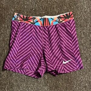 Nike Purple Patterned Shorts